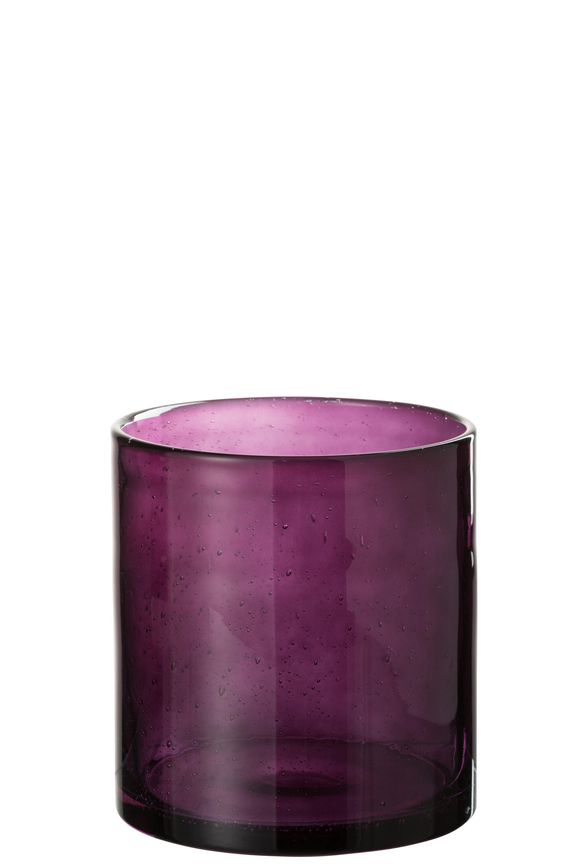 PHPH RND BULLES VERRE MAUVE S