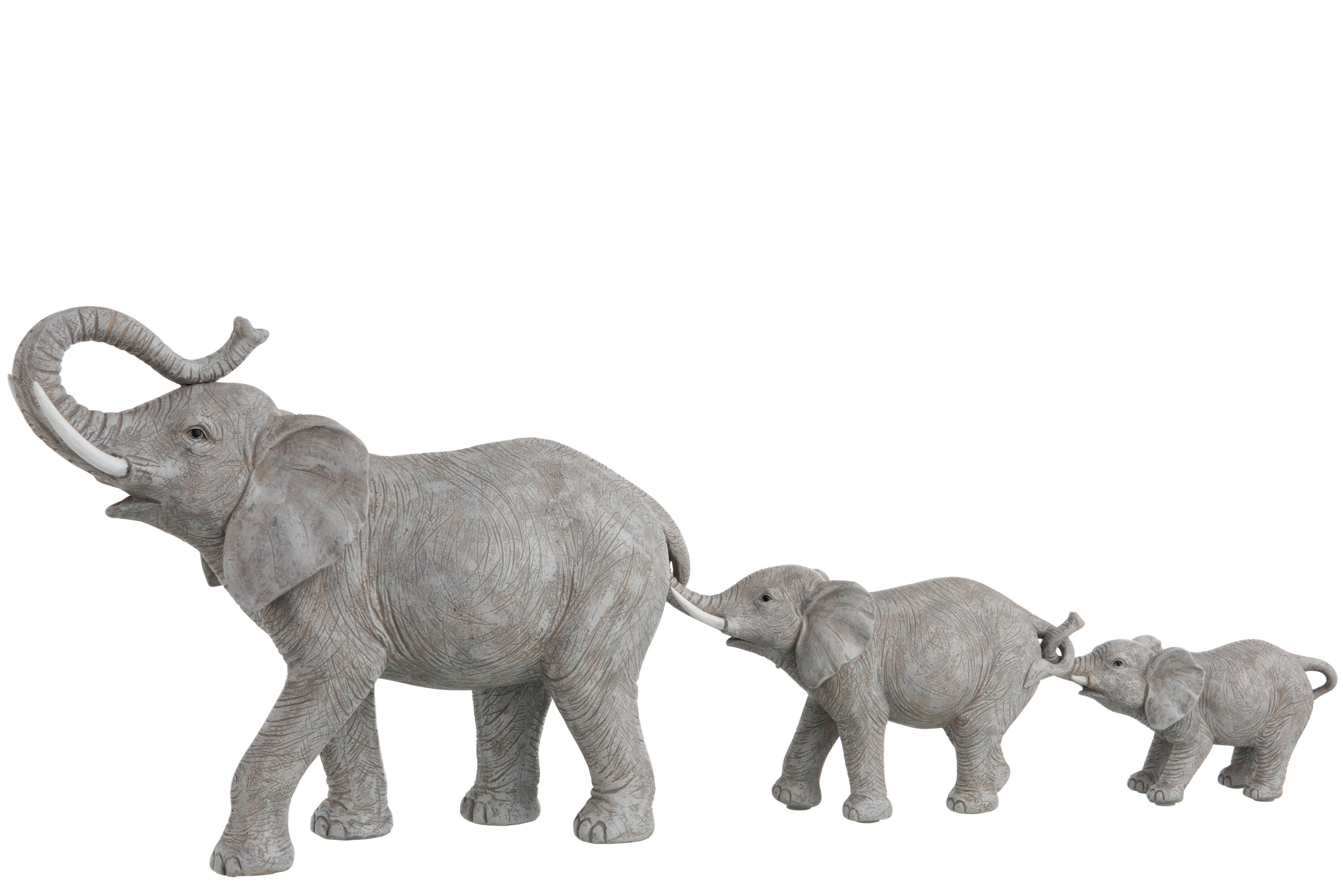 ELEPHANT 3P RESINE GRIS