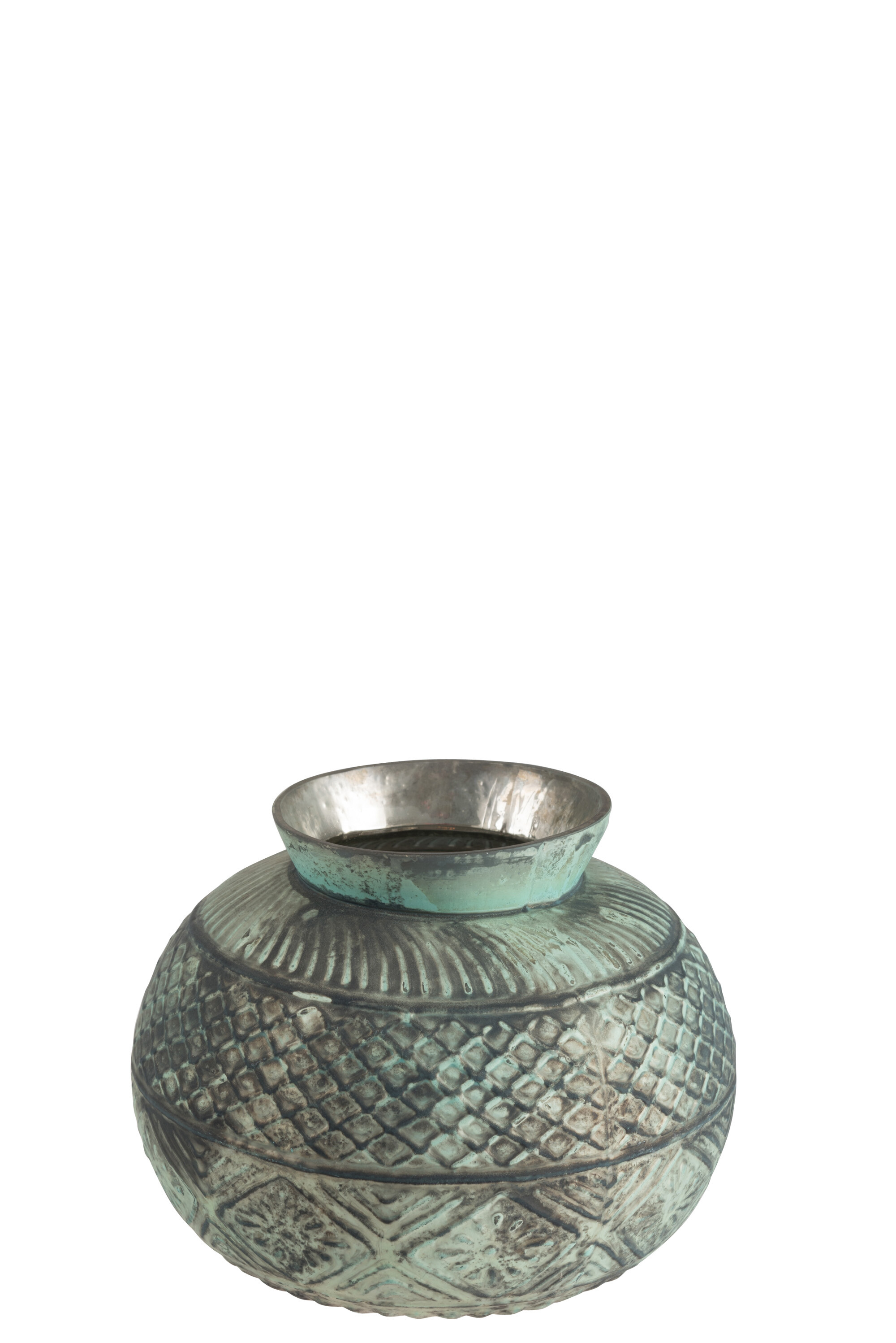 VASE BOHO VERRE AZUR