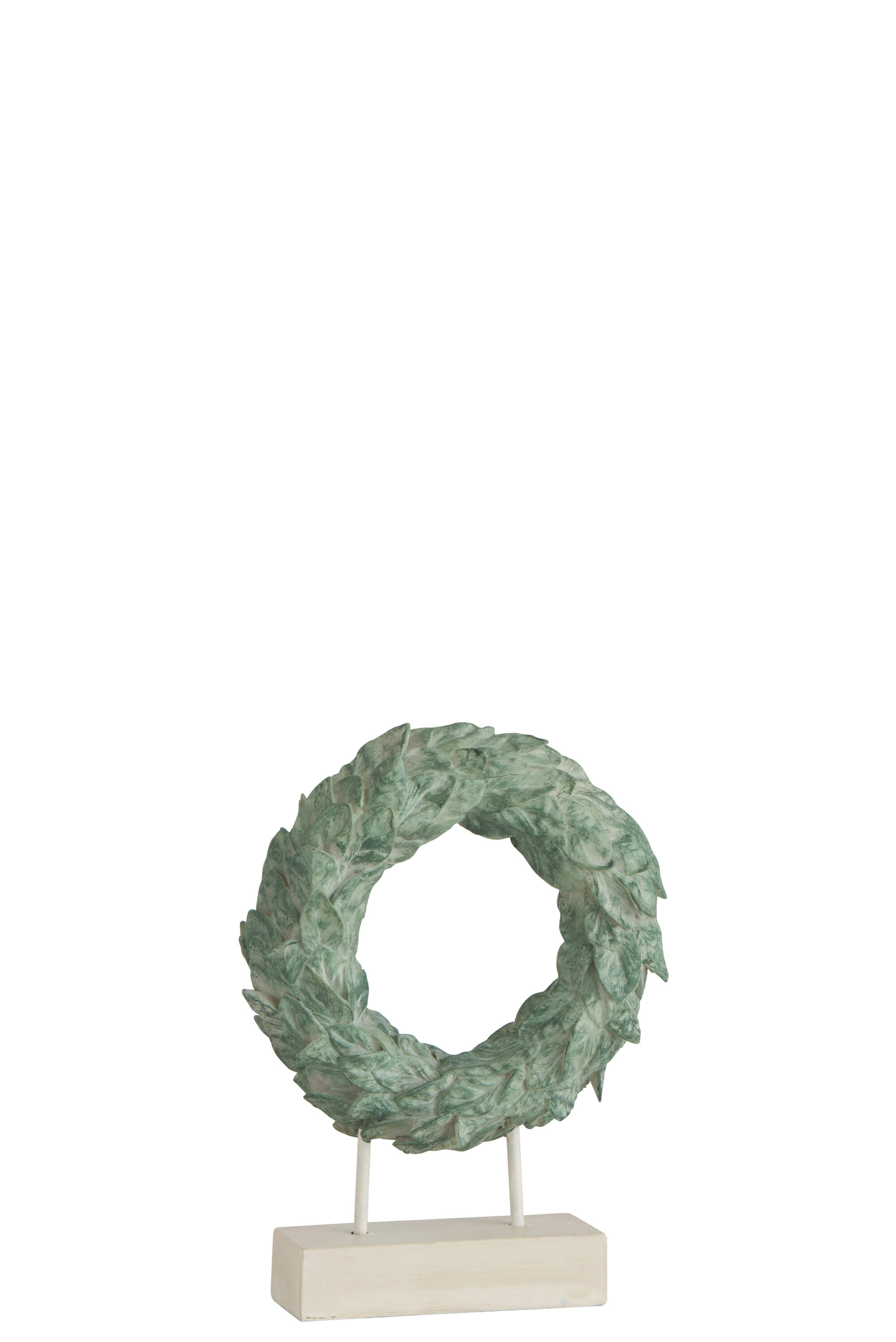 COURONNE S/PIED RESINE VERT S