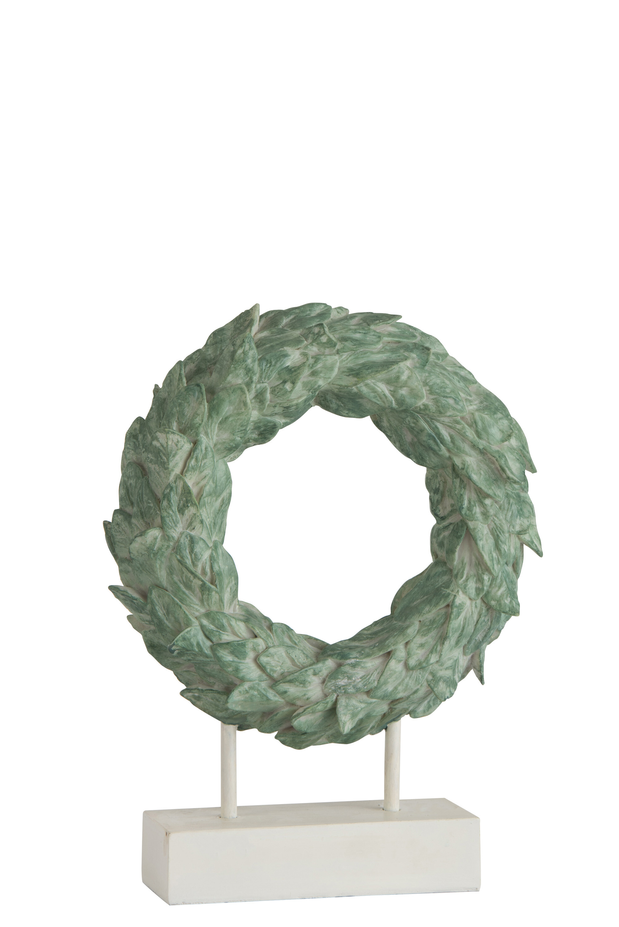 COURONNE S/PIED RESINE VERT L