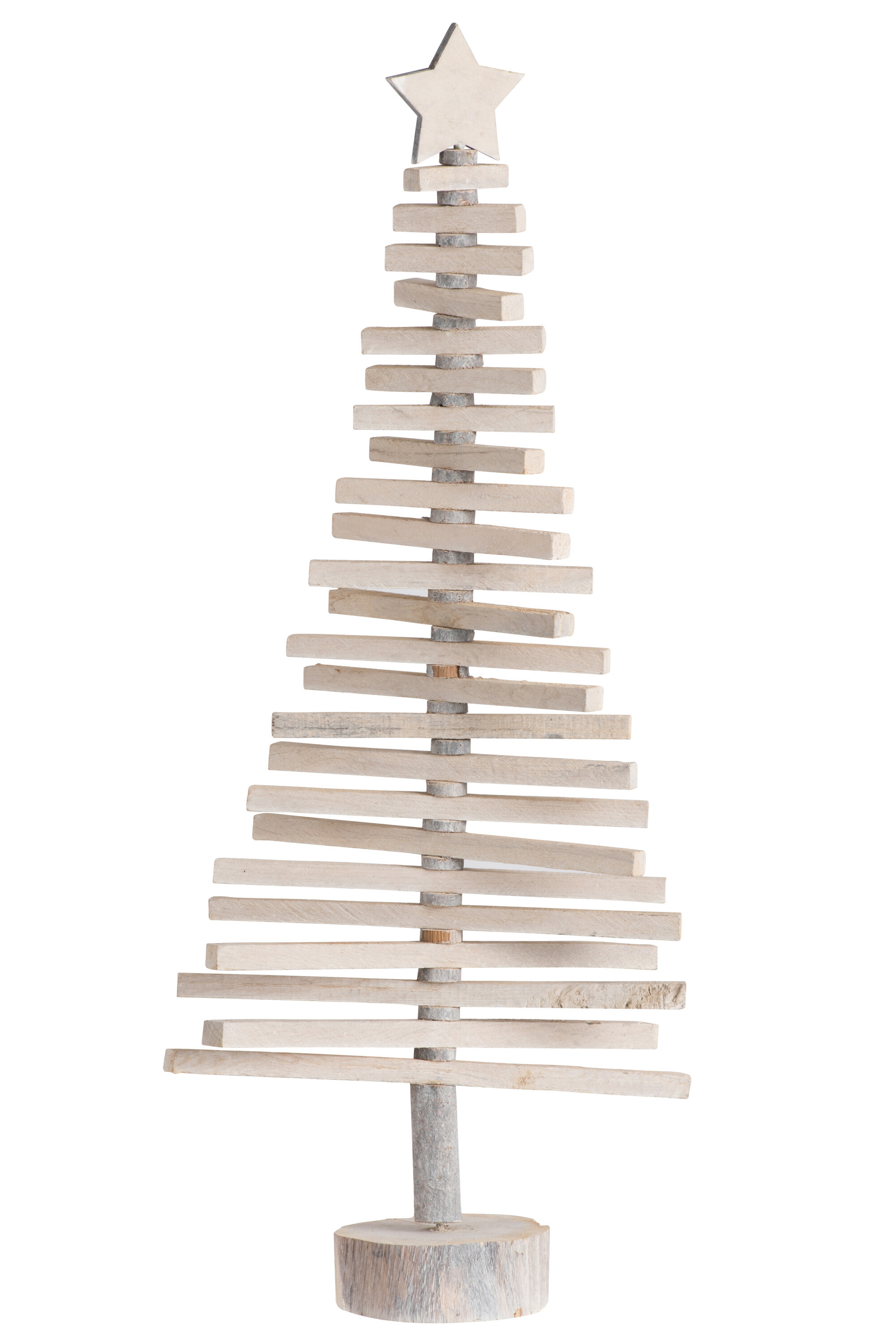 SAPIN NOEL+ETOILE BS BLANC L