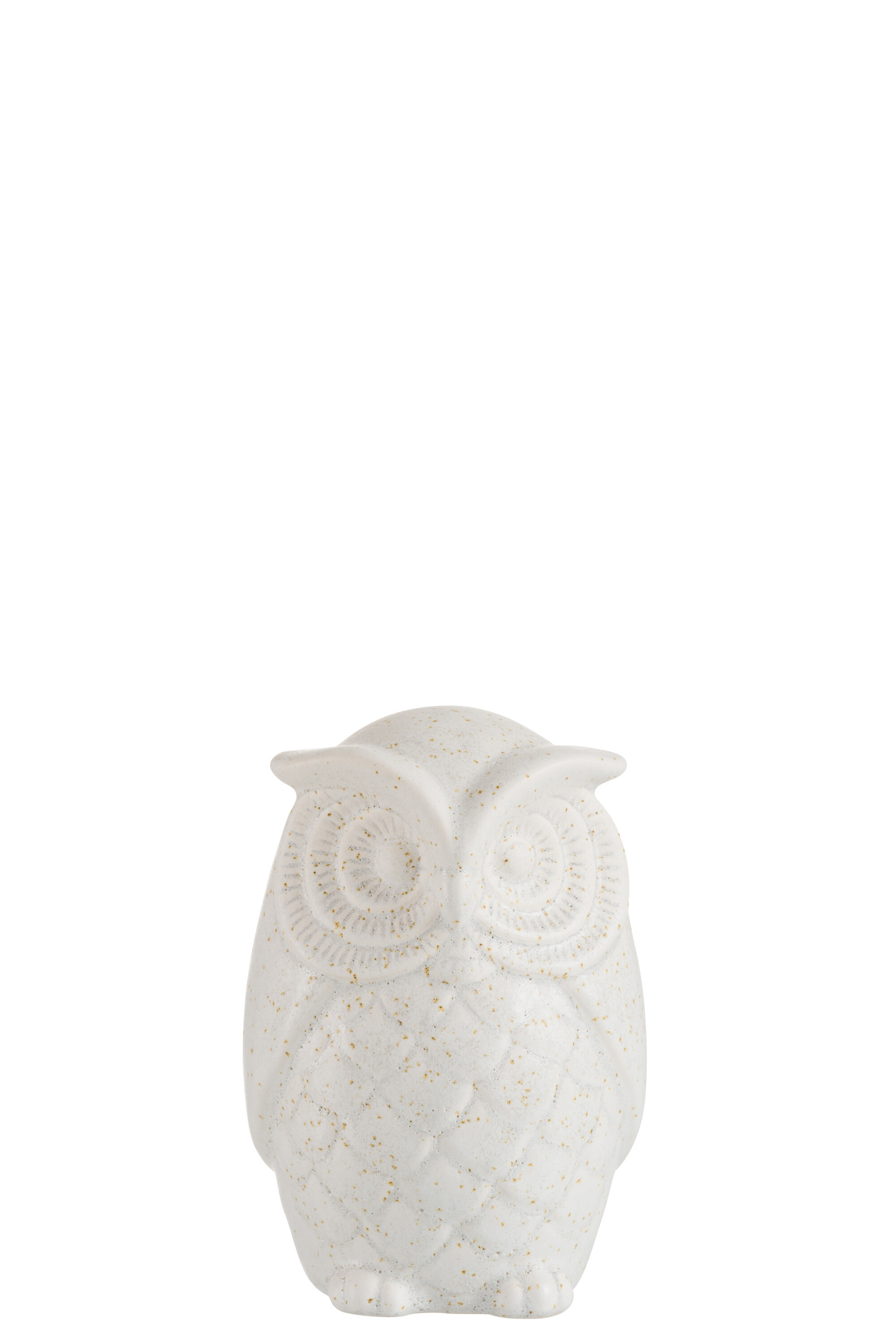 HIBOU MAT CERAMIQUE BLANC S