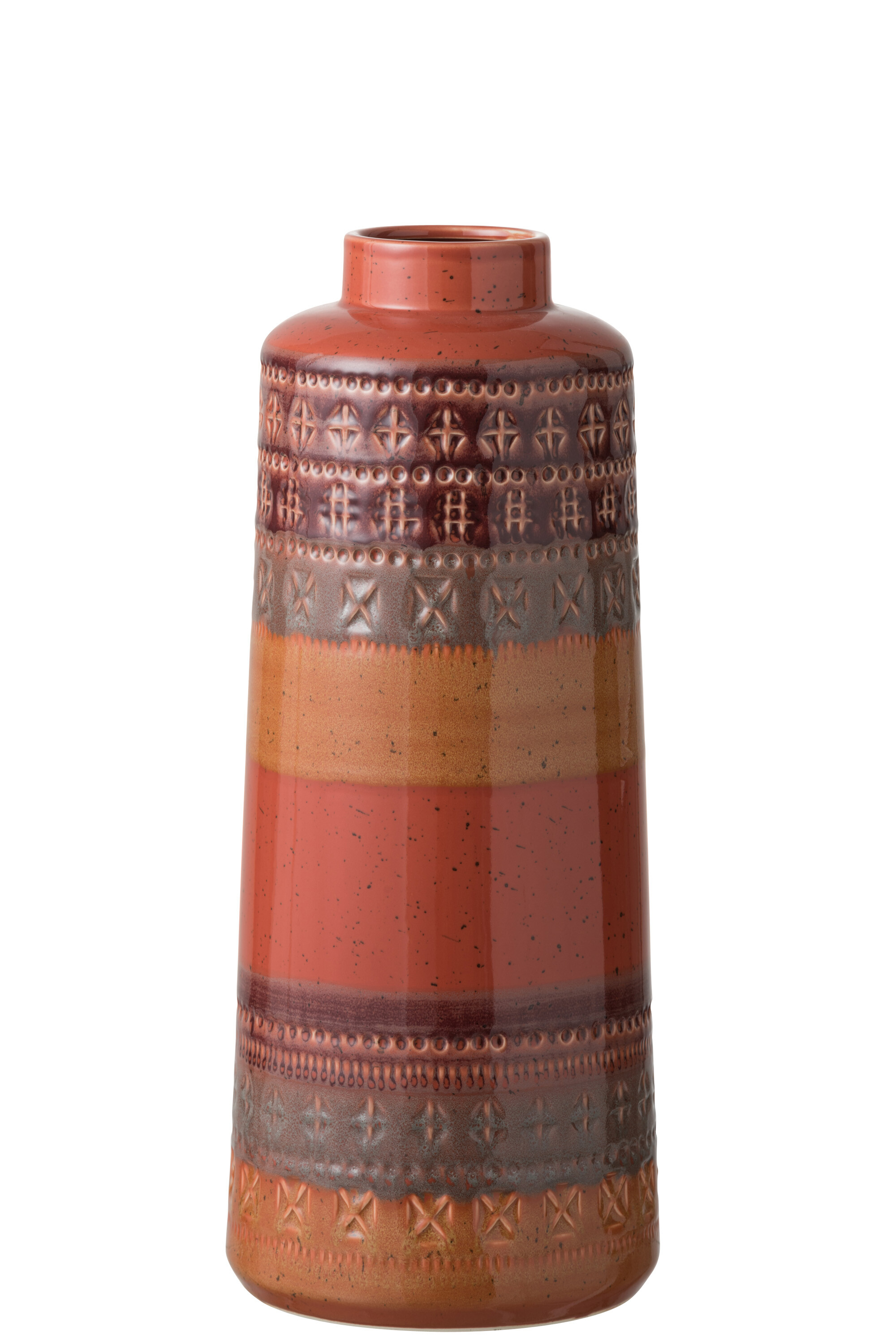 VASE LONG GYPSY CER MIX L