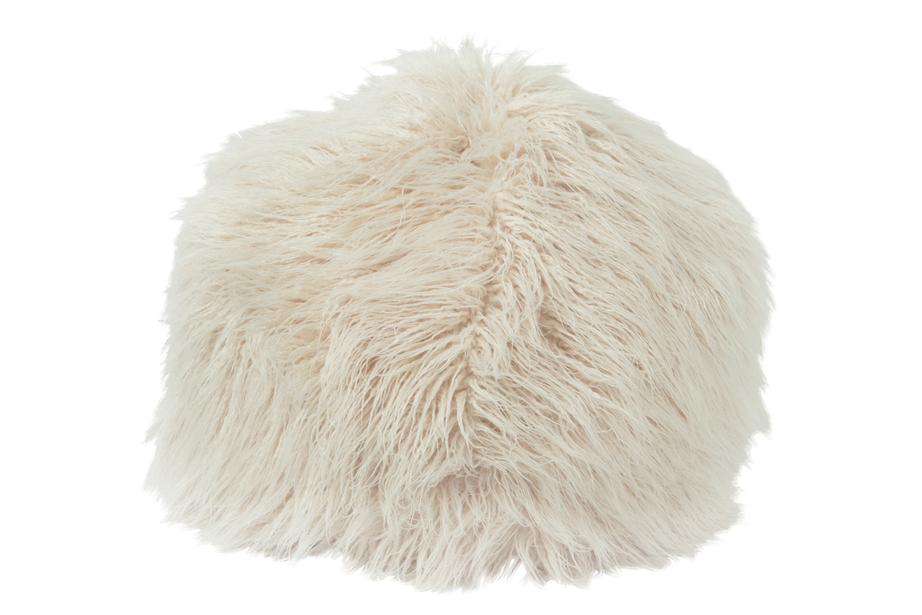 POUF POILS L FOURR ART BEIGE