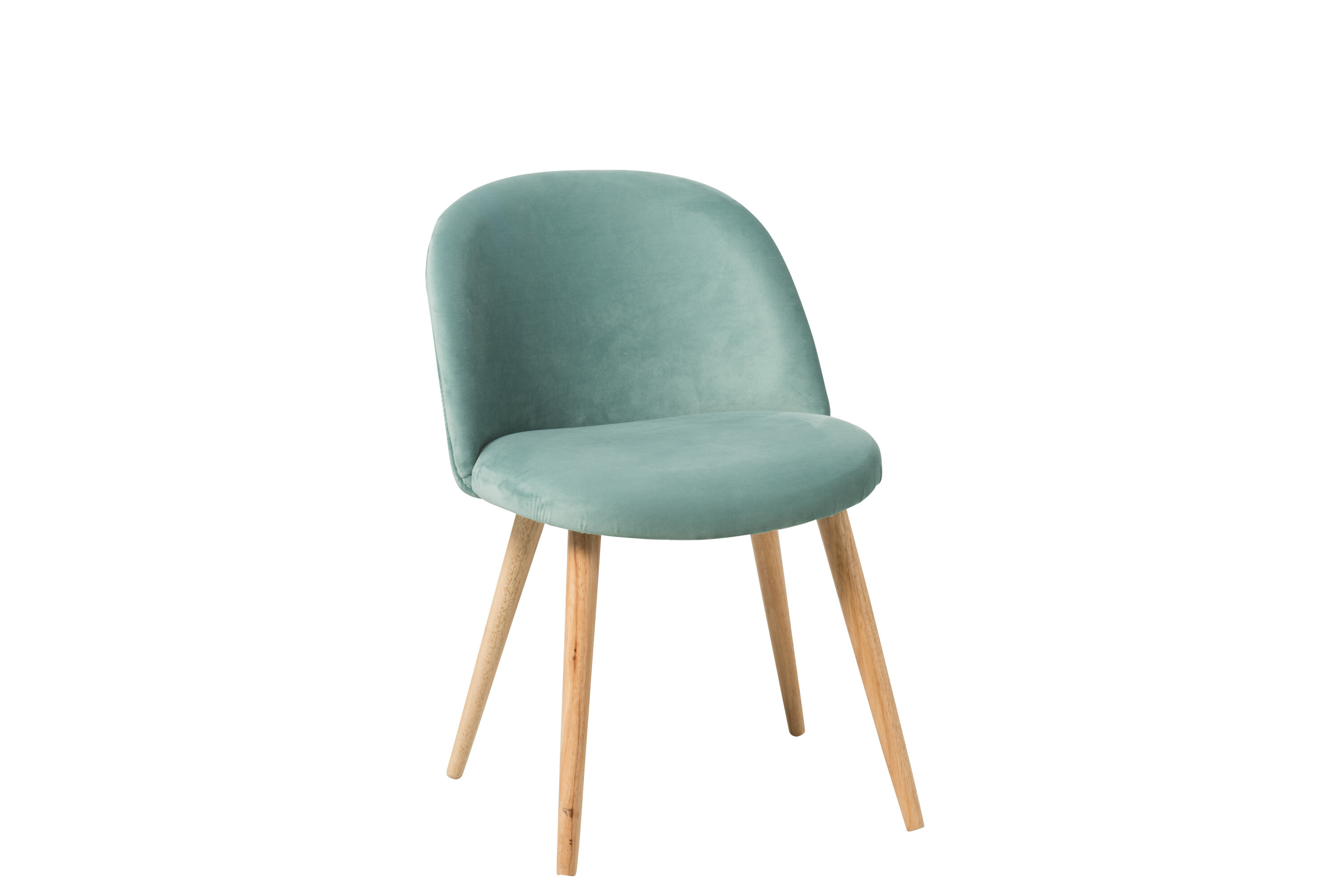 CHAISE SARAH VELOURS BLEU/VERT