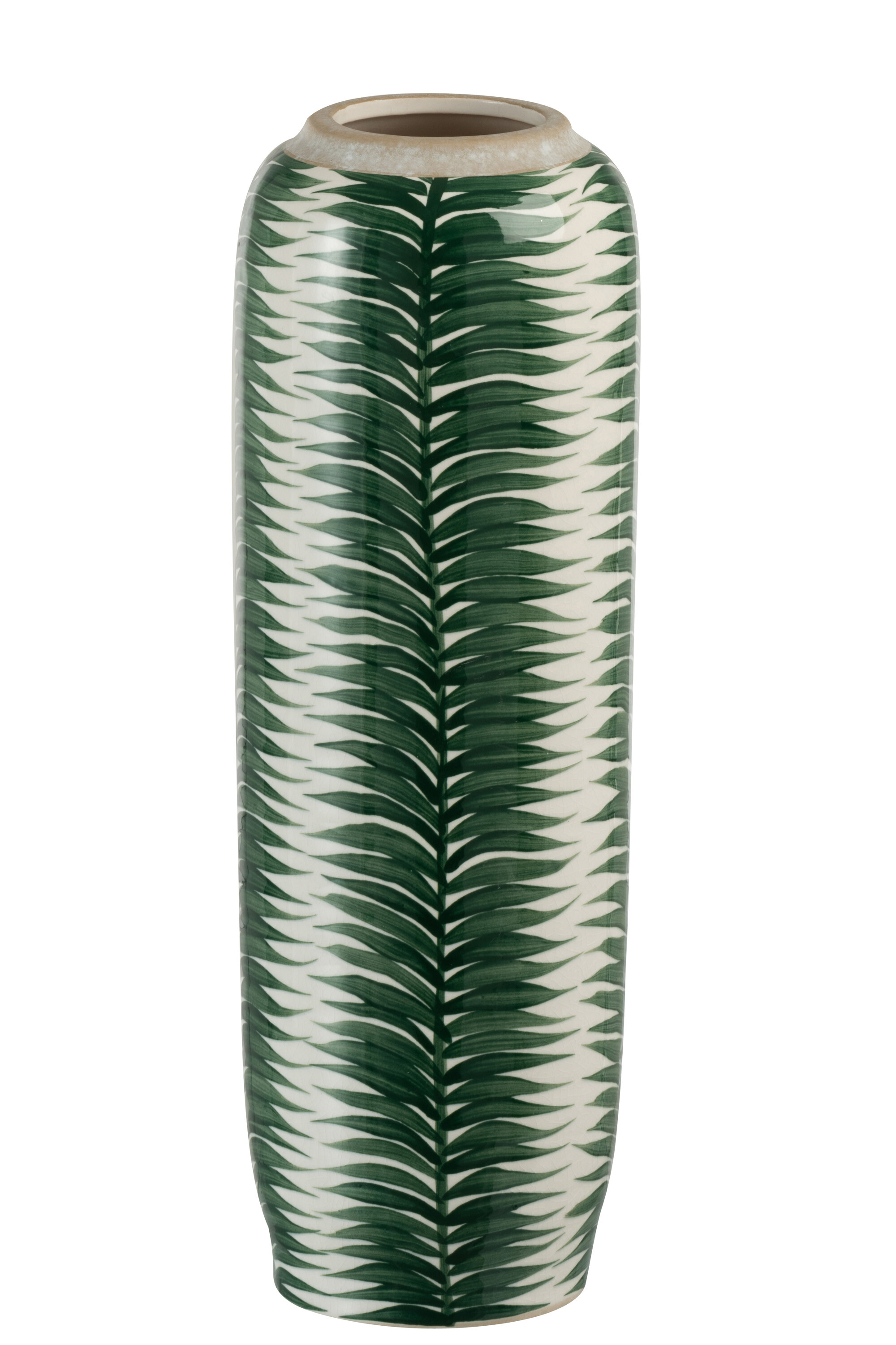 VASE TROPICAL CERAMIQUE VERT L