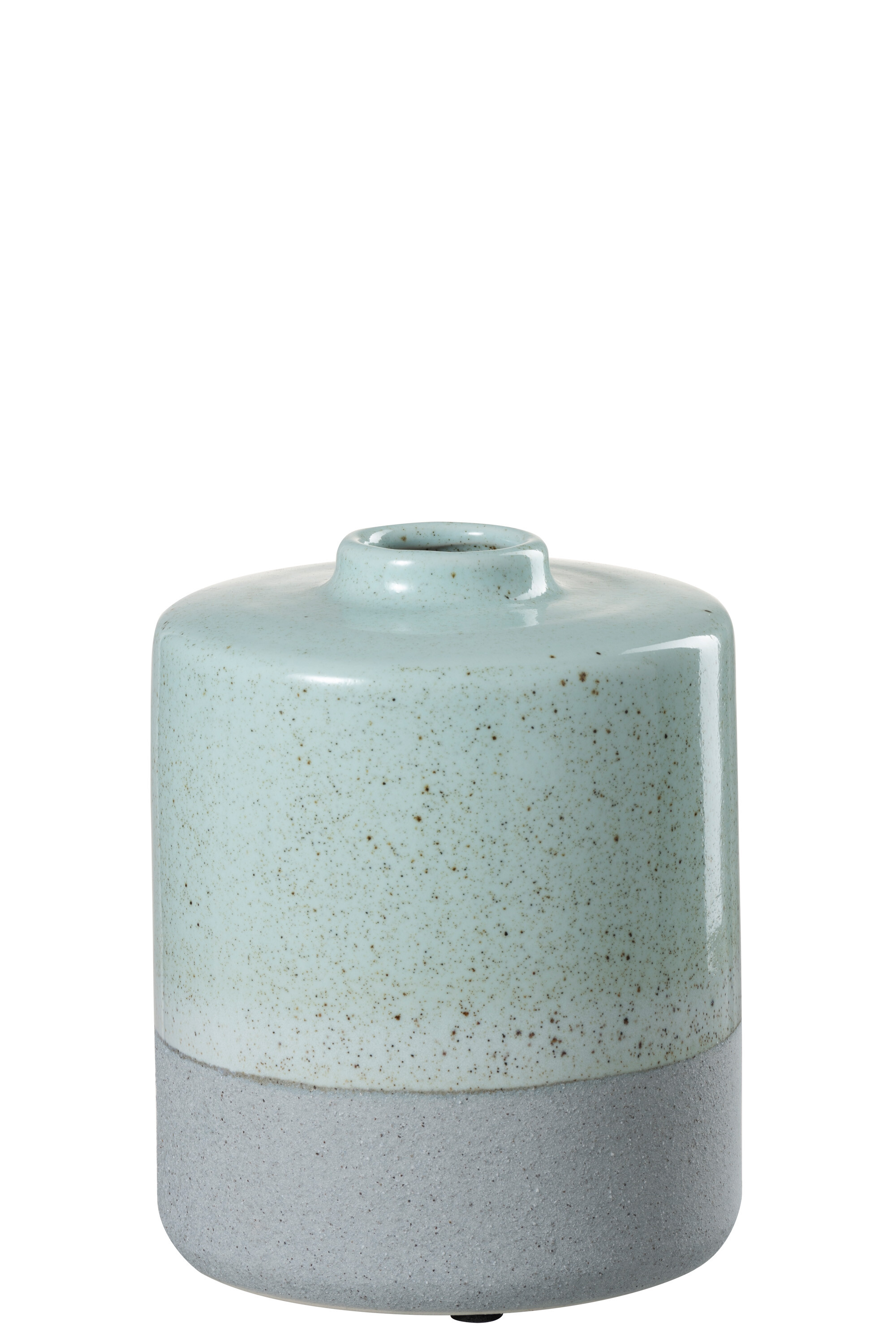 VASE CERAM VERT CL/GRIS S