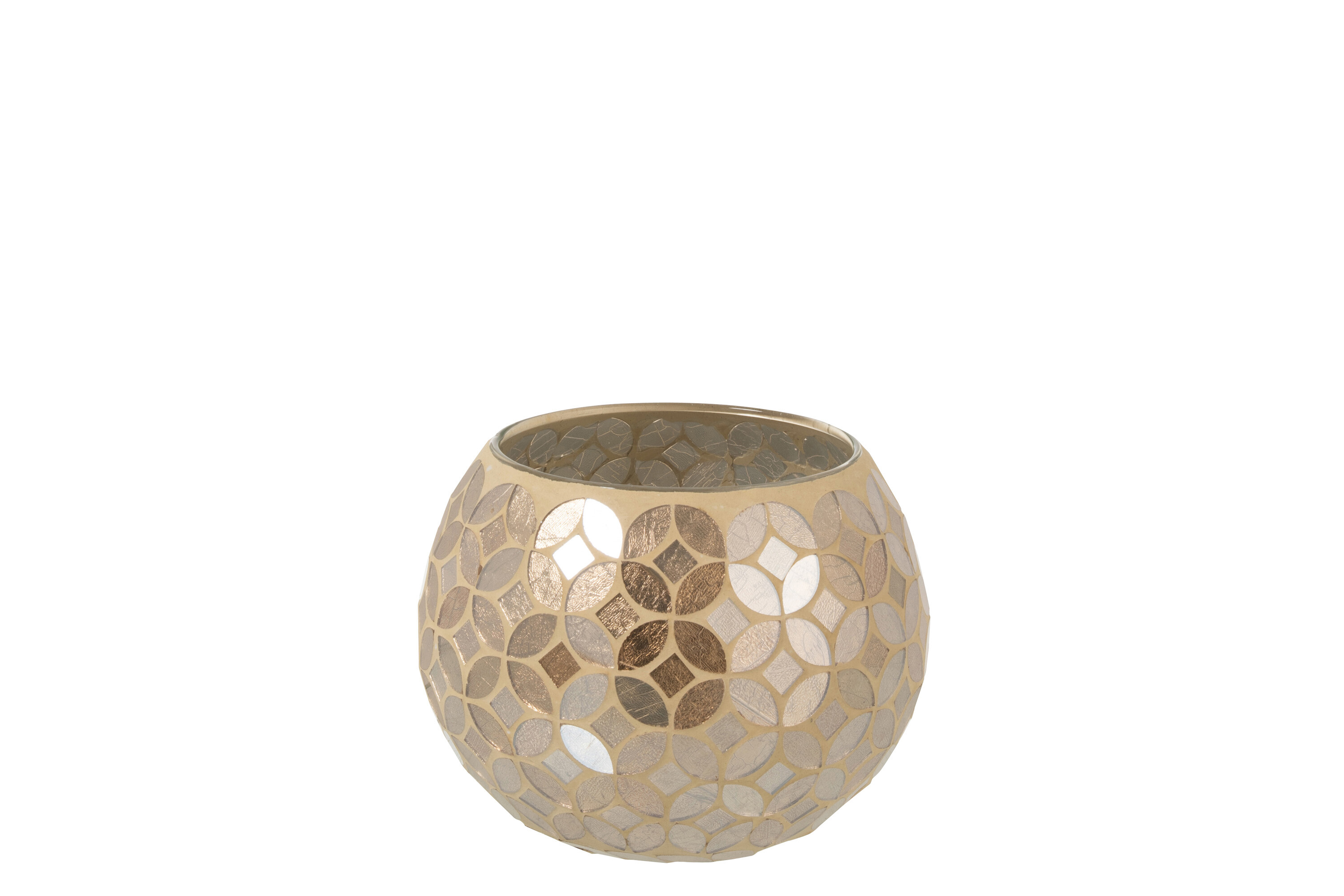 PHPH MOSAI ROND VERRE BEIGE