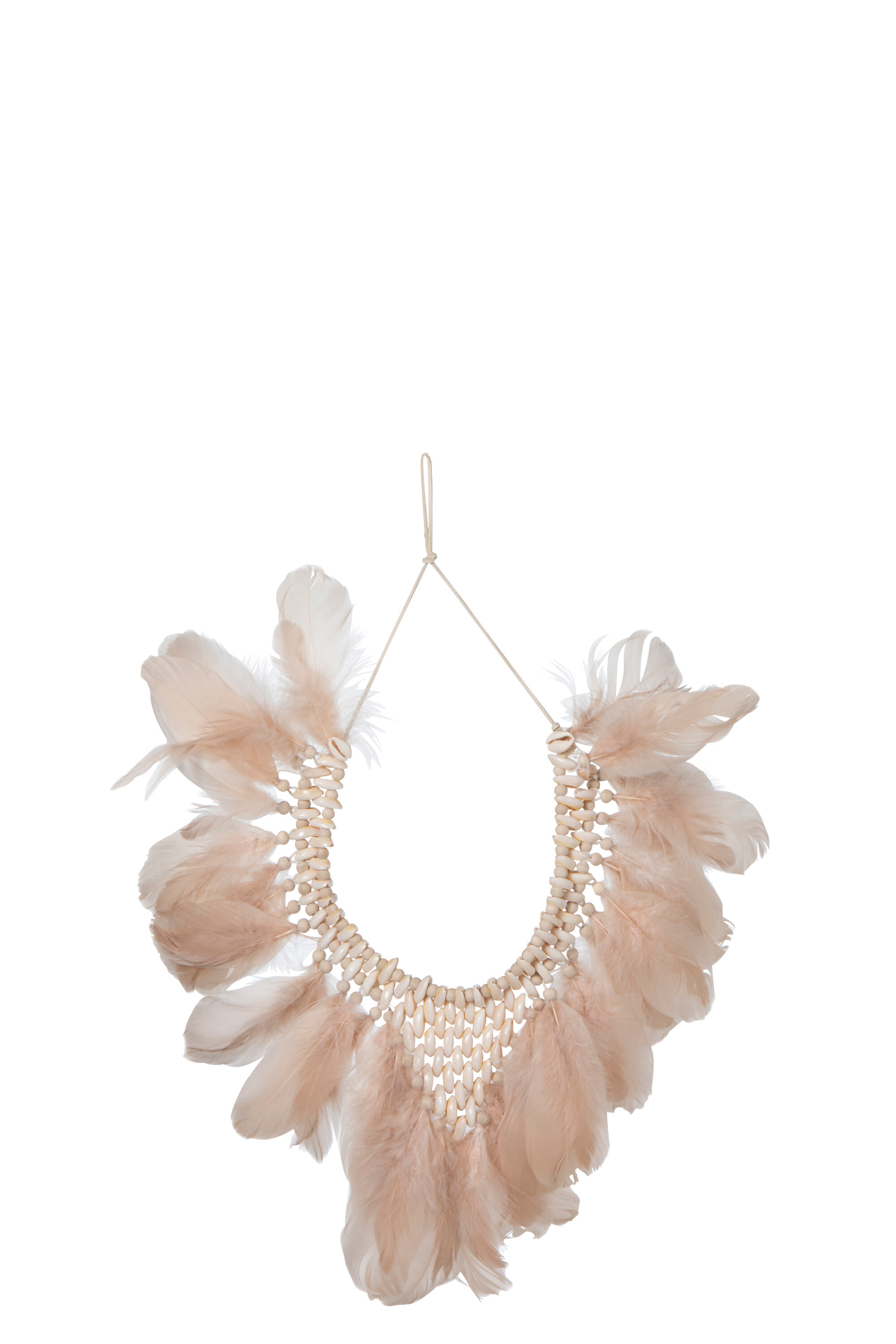 COLLIER 2 PLUMES/COQ BOHO SAUM