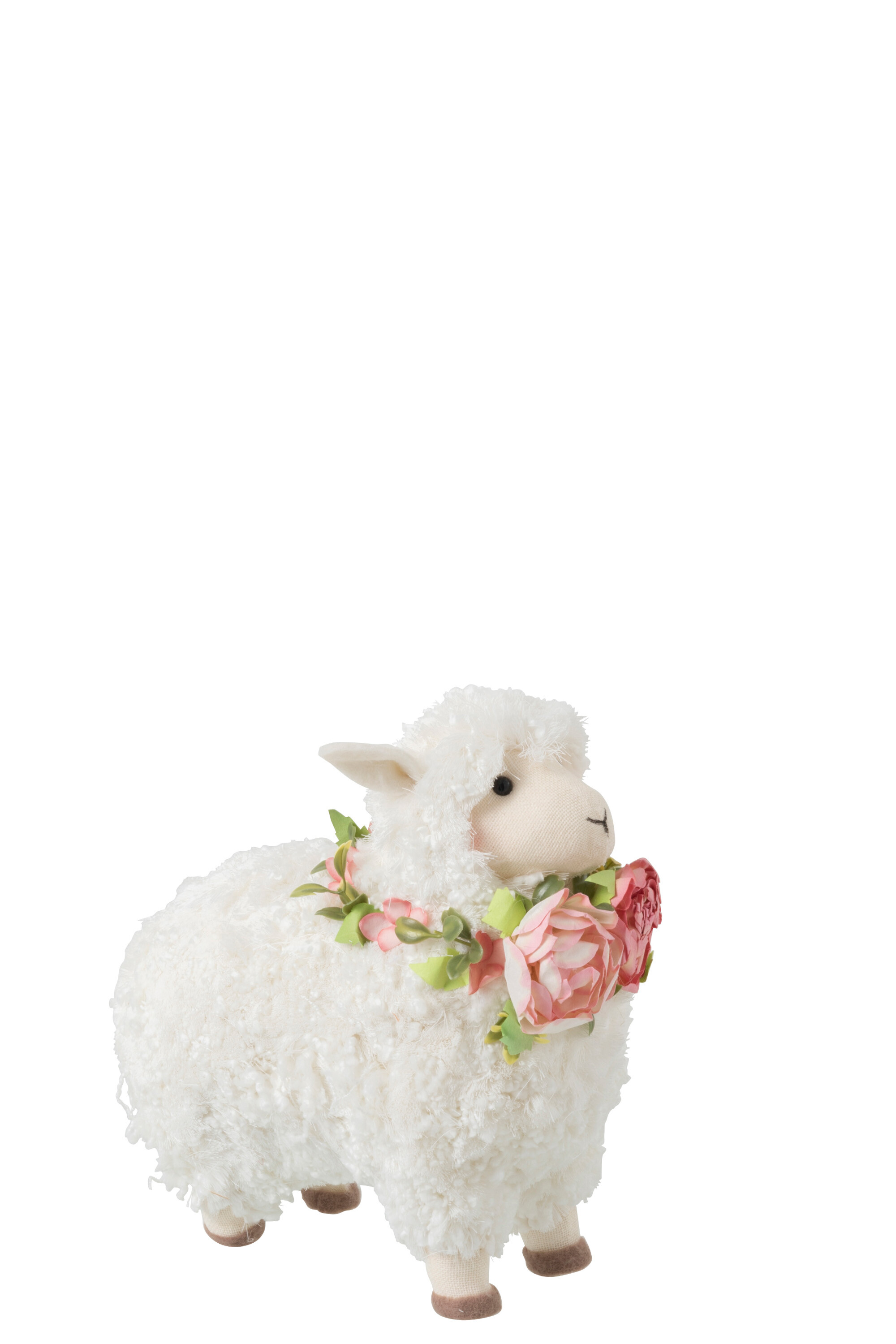 MOUTON FLEURS PEL BLA/ROSE M