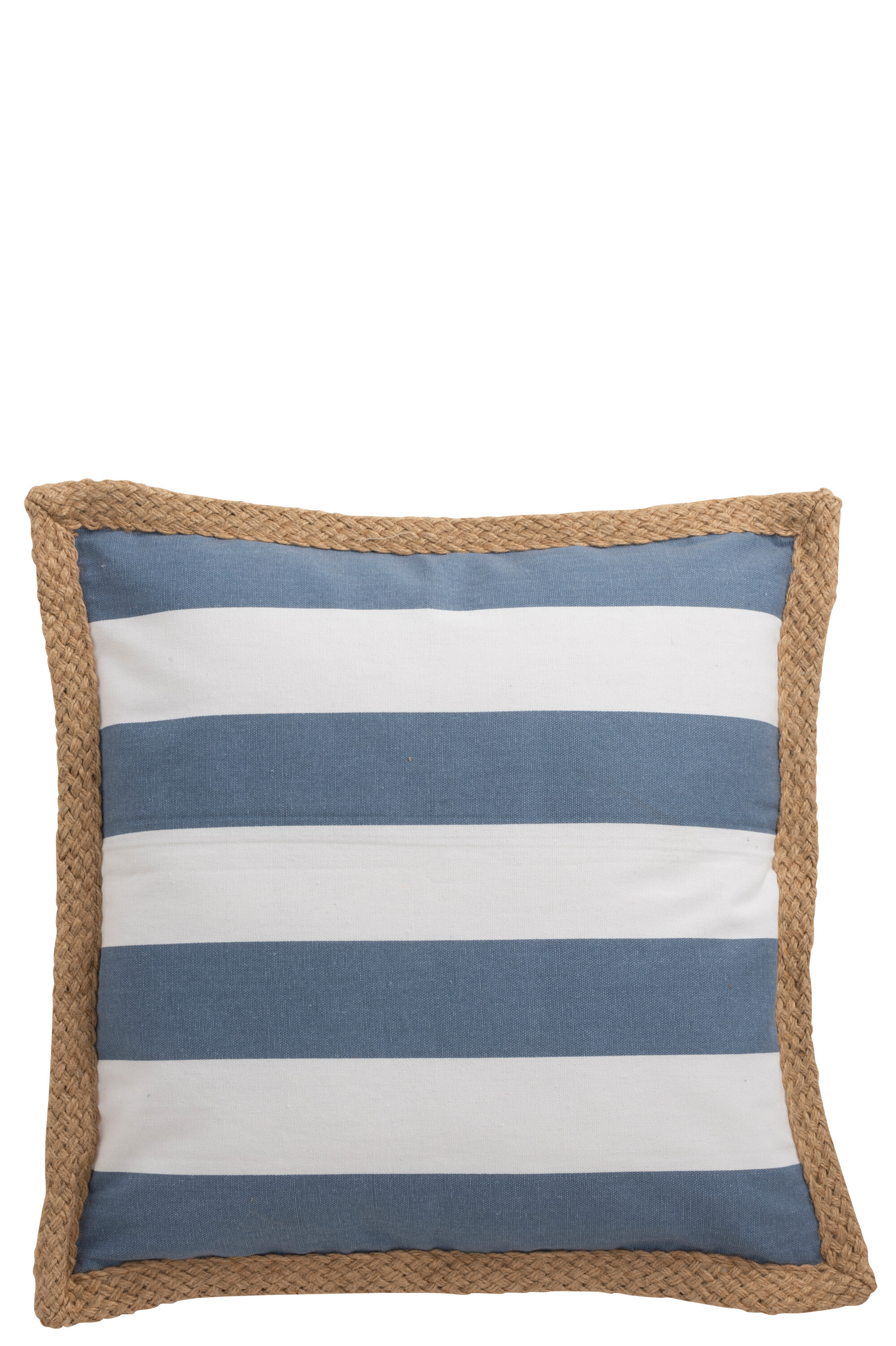 COUSSIN LIGNES COT/POL BLA/BLE