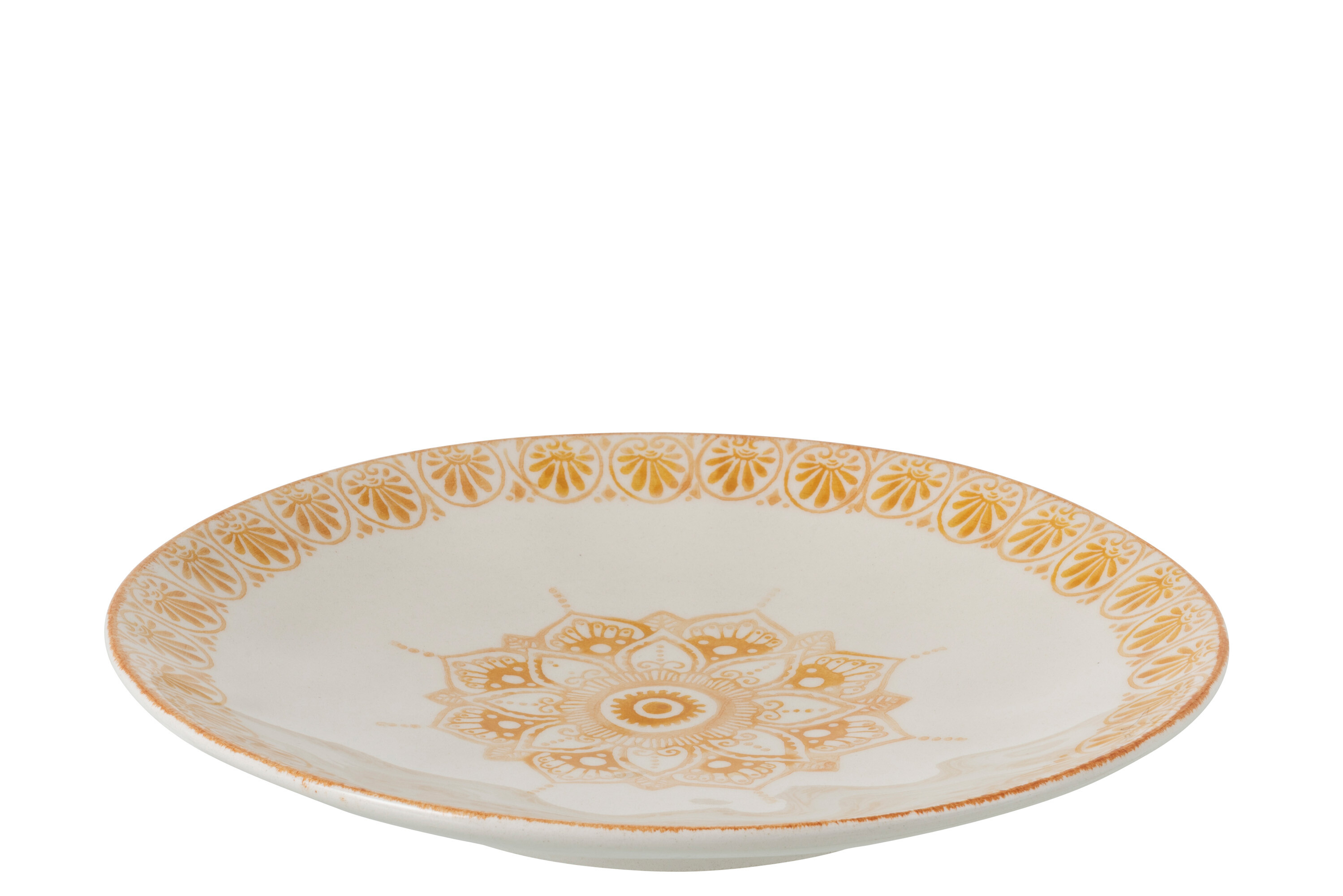 ASSIETTE ORIENTAL CER OCRE L