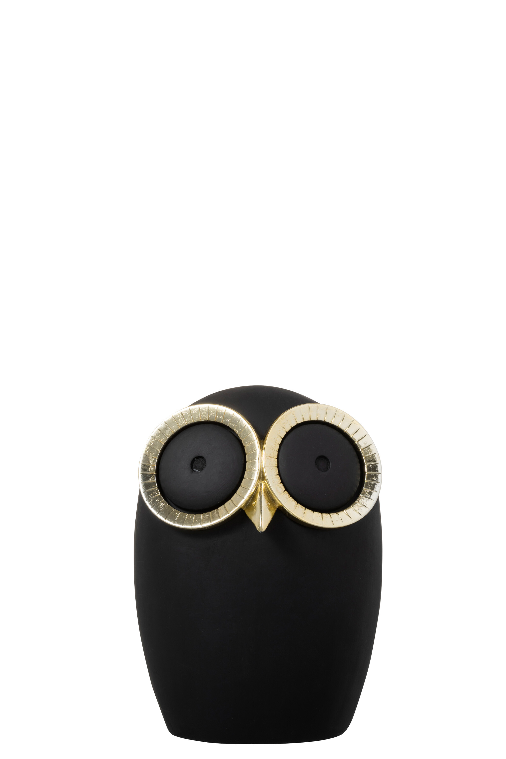 HIBOU MODERNE RES NOIR/OR L