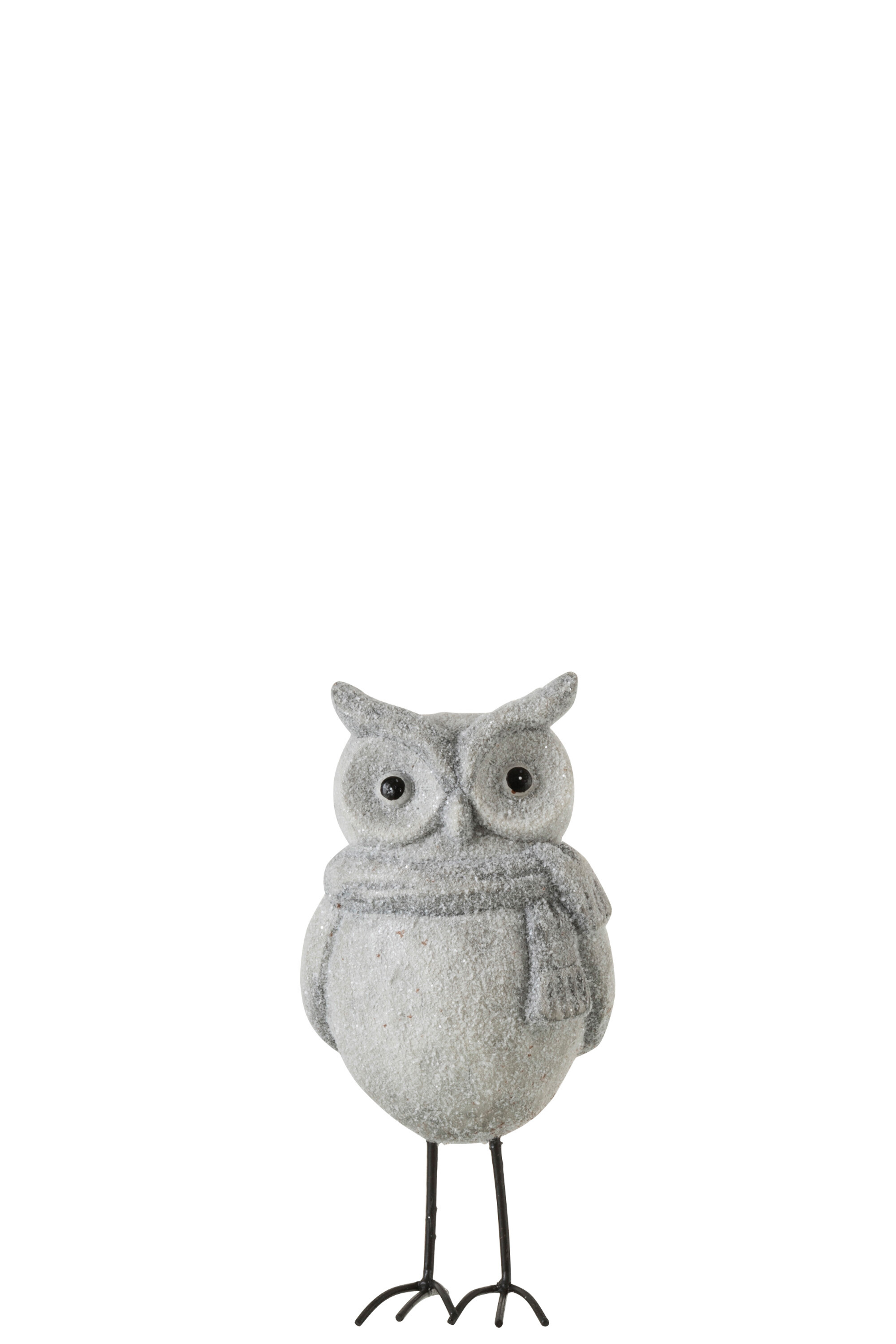 HIBOU CERAMIQUE GRIS S