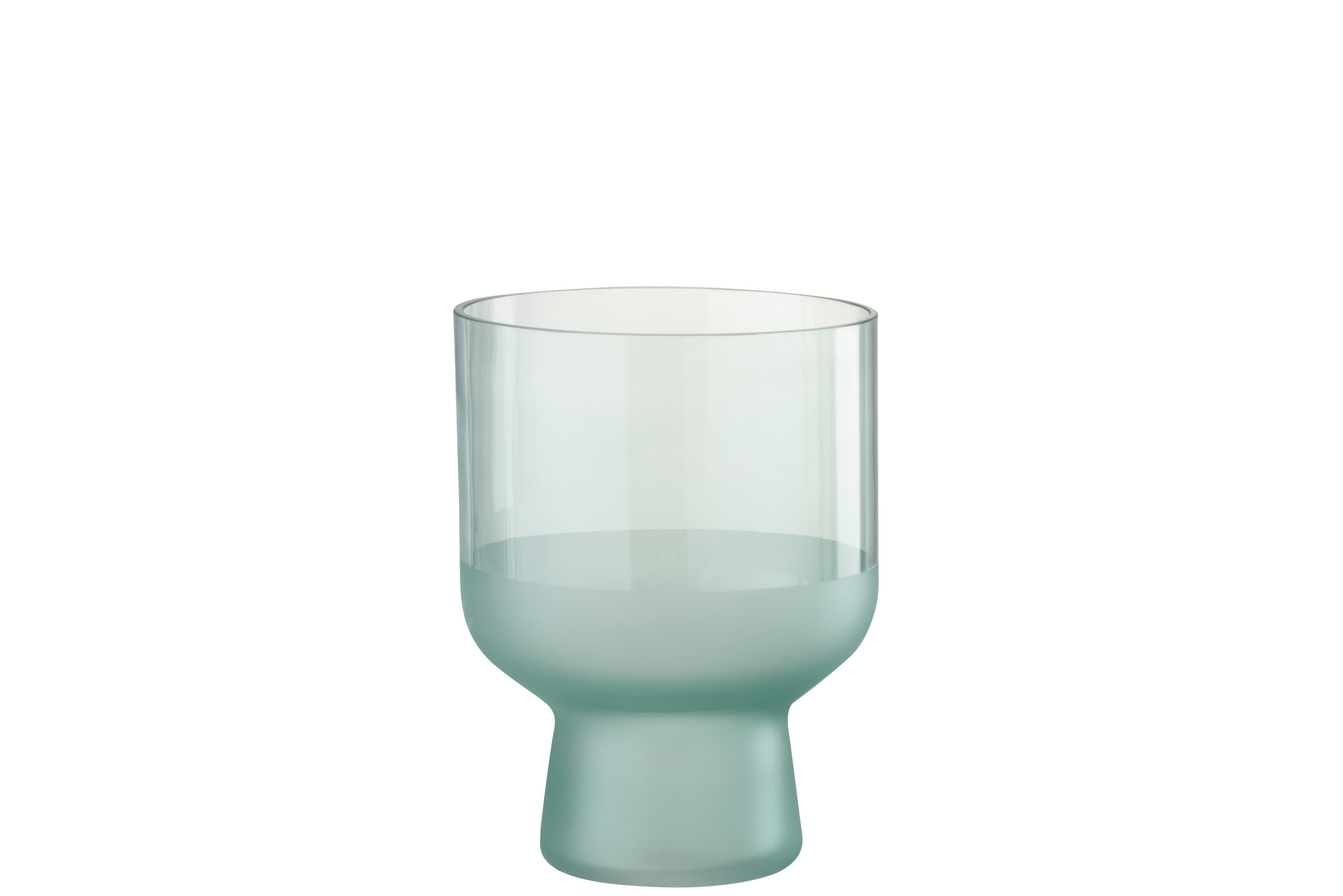 VASE EVA VERRE VERT MENTHE S