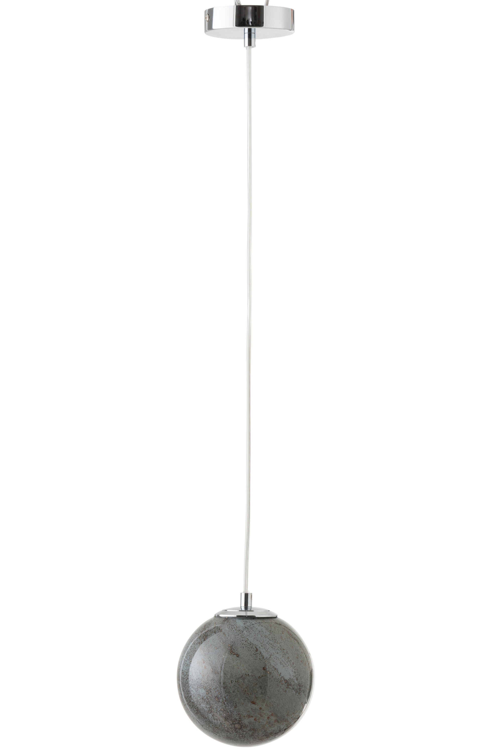 LAMPE SUS DANY ROND VERRE GRIS