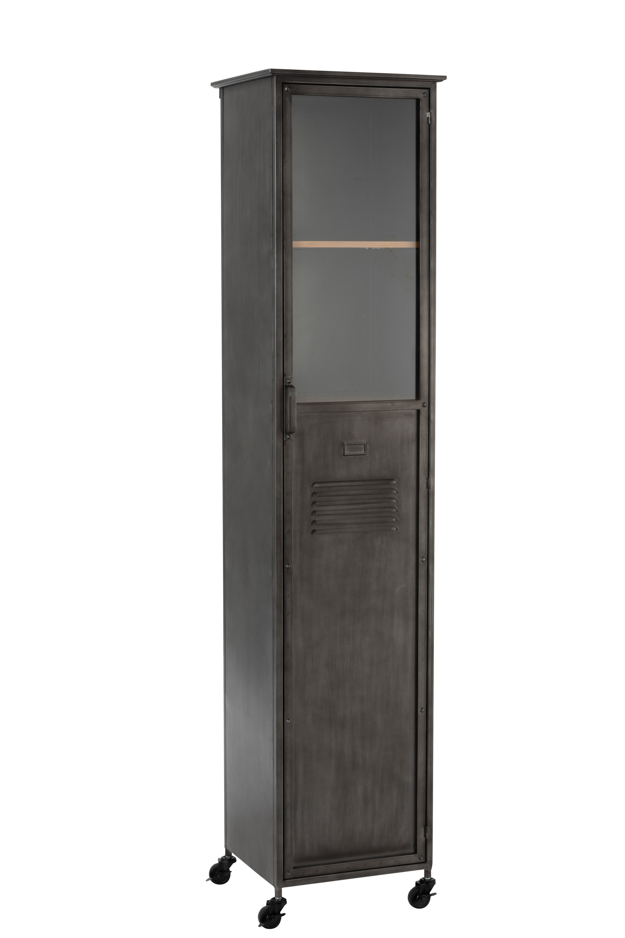 ARMOIRE LONGUE 5PL MET GRIS